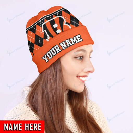 Cincinnati Bengals Personalized Wool Beanie 108