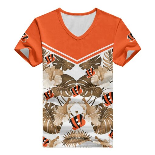 Cincinnati Bengals V-neck Women T-shirt BG551