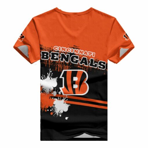 Cincinnati Bengals V-neck Women T-shirt BG624