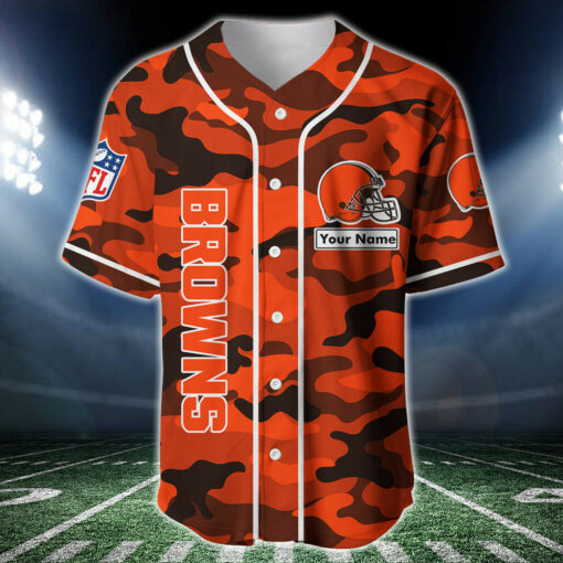 Cleveland Browns Personalized Baseball Jersey BG225