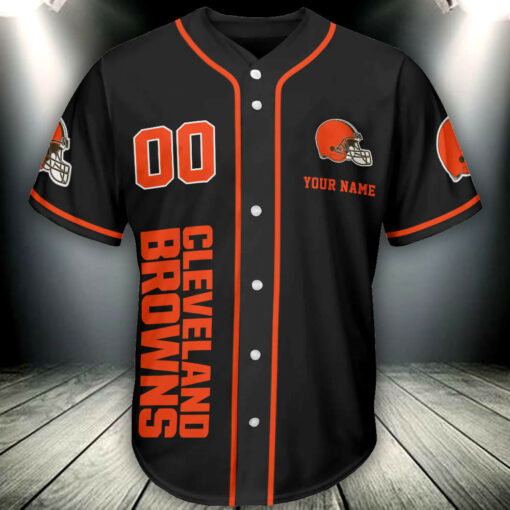 Cleveland Browns Personalized Baseball Jersey BG234