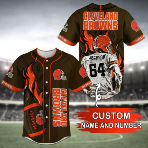 Cleveland Browns Personalized Baseball Jersey BG38