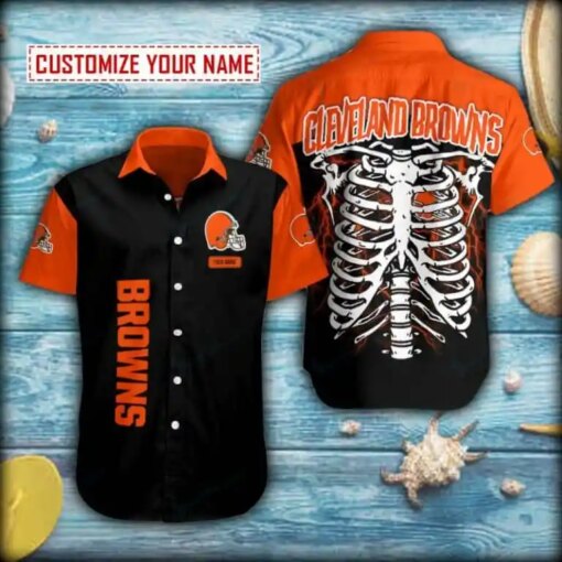 Cleveland Browns Personalized Button Shirt BB982