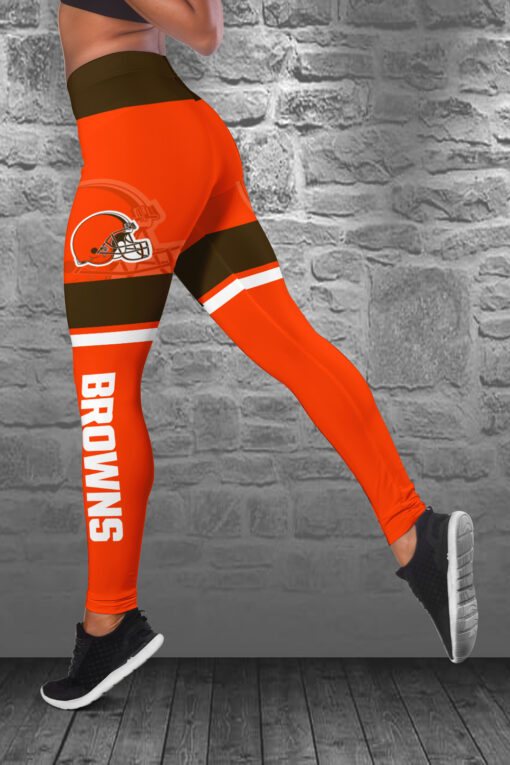 Cleveland Browns Personalized Combo Croptop Hoodie And Leggings BGLG368+BG2CHD368