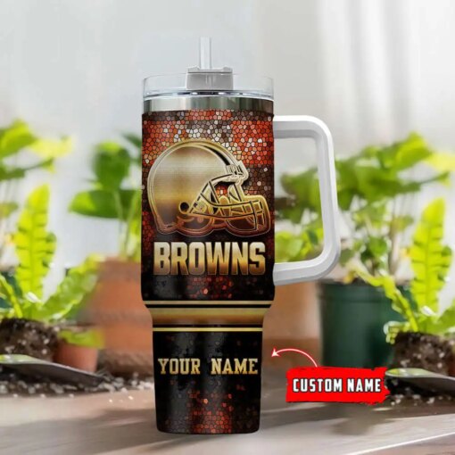 Cleveland Browns Personalized Limited Edition Sport Fan Gift 40oz Tumbler AZC40OZT086