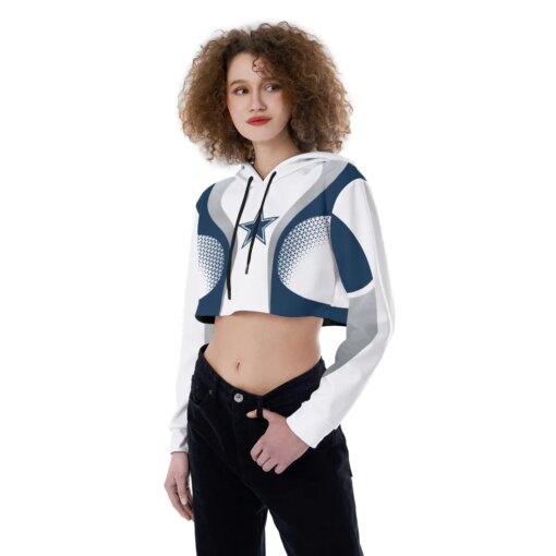 Dallas Cowboys Combo Croptop Hoodie And Leggings AZCLG103+AZC2CHD103