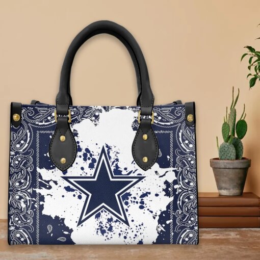 Dallas Cowboys Leather Hand Bag BBLTHB439