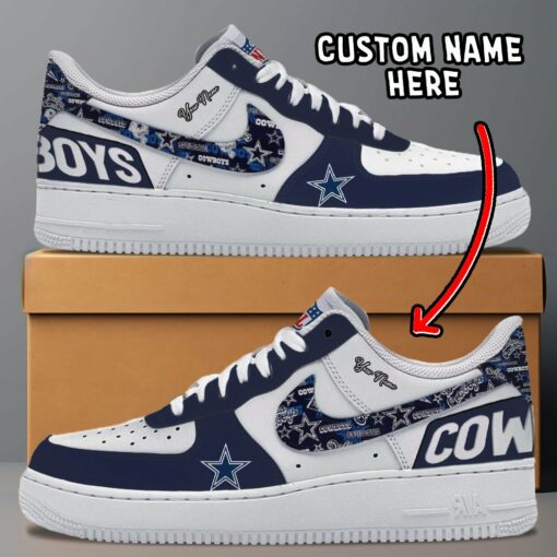 Dallas Cowboys Personalized AF1-1 Shoes AF1S010