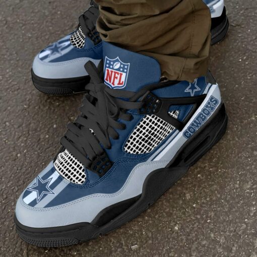 Dallas Cowboys Personalized AJ4 Sneaker BG268