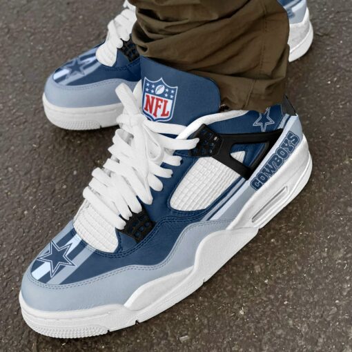 Dallas Cowboys Personalized AJ4 Sneaker BG268