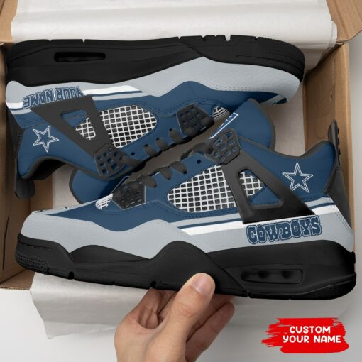 Dallas Cowboys Personalized AJ4 Sneaker BG268