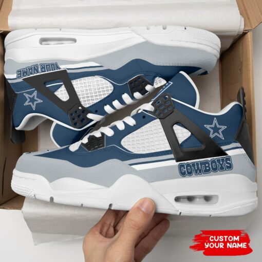 Dallas Cowboys Personalized AJ4 Sneaker BG268