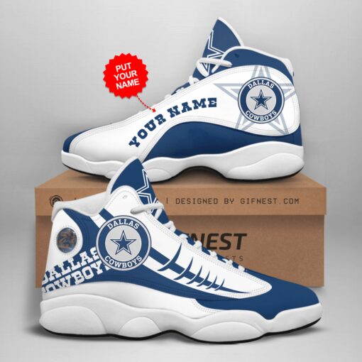 Dallas Cowboys Personalized AJD13 Sneakers 1086