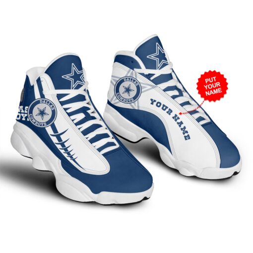 Dallas Cowboys Personalized AJD13 Sneakers 1086