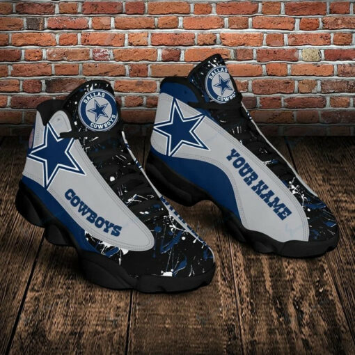 Dallas Cowboys Personalized AJD13 Sneakers 10