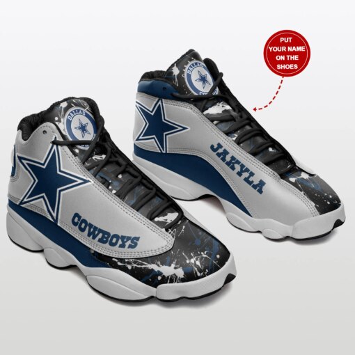 Dallas Cowboys Personalized AJD13 Sneakers 10