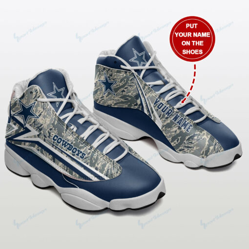 Dallas Cowboys Personalized AJD13 Sneakers BG126