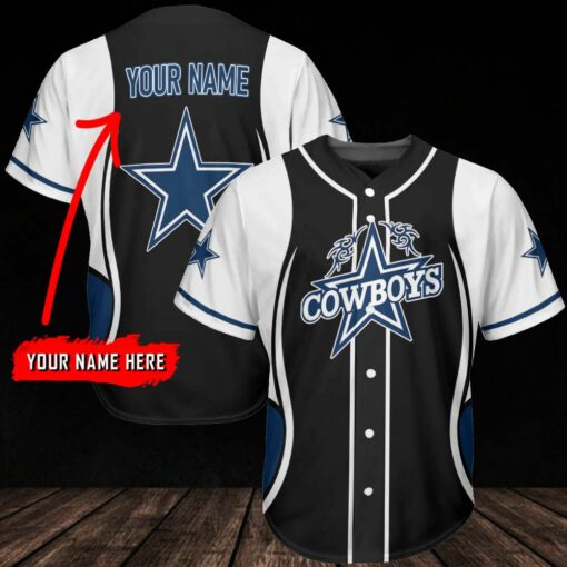 Dallas Cowboys Personalized Baseball Jersey 305