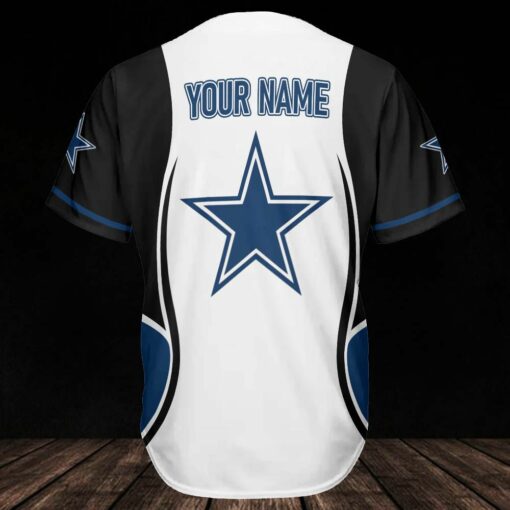 Dallas Cowboys Personalized Baseball Jersey 305