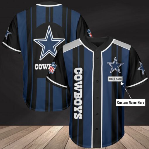 Dallas Cowboys Personalized Baseball Jersey 308