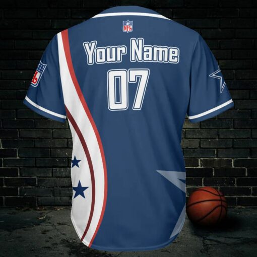 Dallas Cowboys Personalized Baseball Jersey 476