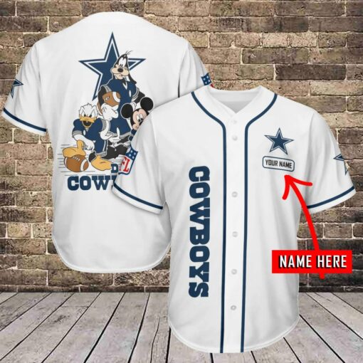 Dallas Cowboys Personalized Baseball Jersey 484