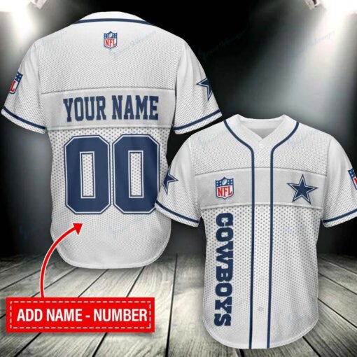 Dallas Cowboys Personalized Baseball Jersey BG278