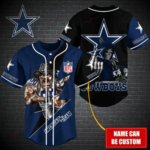 Dallas Cowboys Personalized Baseball Jersey BG475