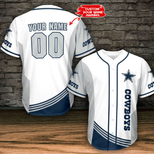 Dallas Cowboys Personalized Baseball Jersey BG514