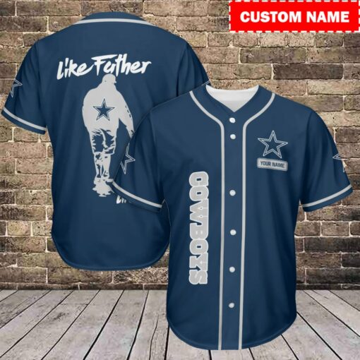 Dallas Cowboys Personalized Baseball Jersey BG771