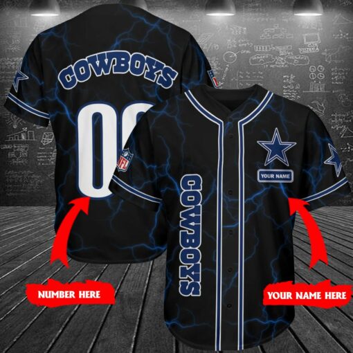 Dallas Cowboys Personalized Baseball Jersey Shirt 201