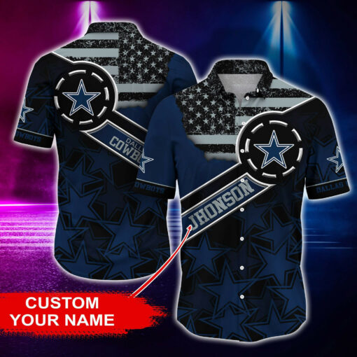 Dallas Cowboys Personalized Button Shirt and T-shirt BG167