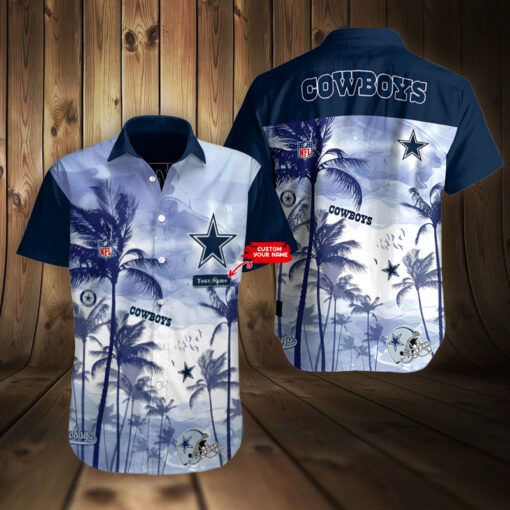 Dallas Cowboys Personalized Button Shirt AZCBS007