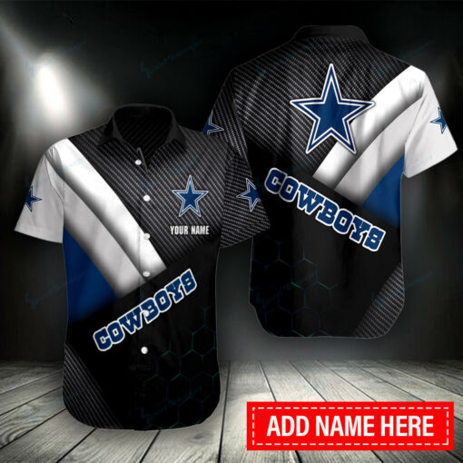 Dallas Cowboys Personalized Button Shirt BB016