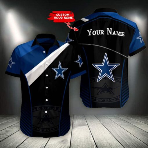 Dallas Cowboys Personalized Button Shirt BB1030