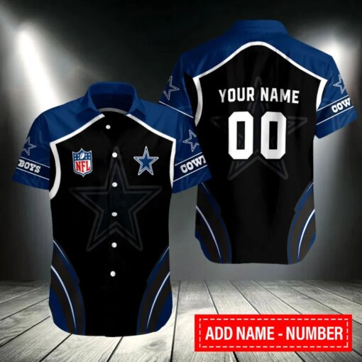 Dallas Cowboys Personalized Button Shirt BB326