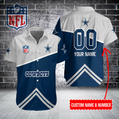 Dallas Cowboys Personalized Button Shirt BB350