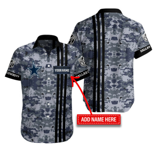 Dallas Cowboys Personalized Button Shirt BB391