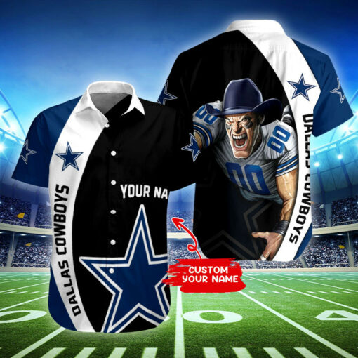 Dallas Cowboys Personalized Button Shirt BB394