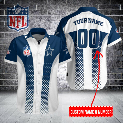 Dallas Cowboys Personalized Button Shirt BB483