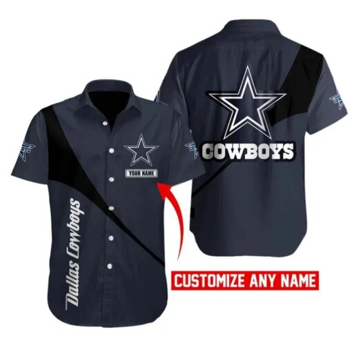 Dallas Cowboys Personalized Button Shirt BB516