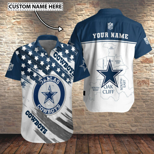 Dallas Cowboys Personalized Button Shirt BB546