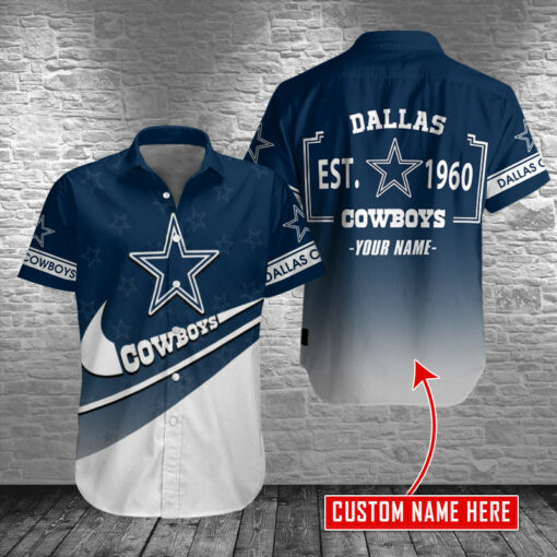 Dallas Cowboys Personalized Button Shirt BB630