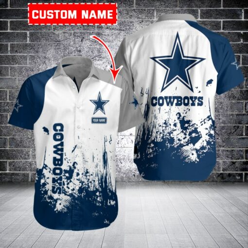 Dallas Cowboys Personalized Button Shirt BB973