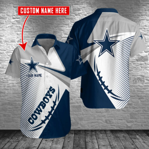 Dallas Cowboys Personalized Button Shirt BG583