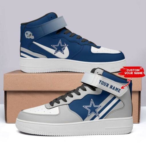 Dallas Cowboys Personalized High AF1 Sneakers BG08