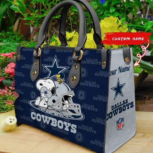 Dallas Cowboys Personalized Leather Hand Bag BB141