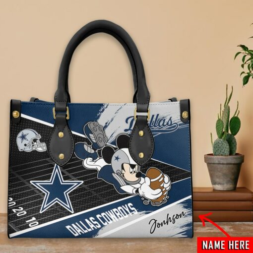 Dallas Cowboys Personalized Leather Hand Bag BB202