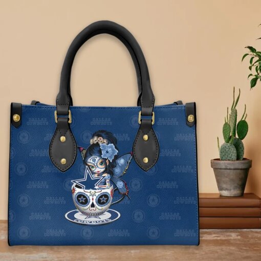 Dallas Cowboys Personalized Leather Hand Bag BB280