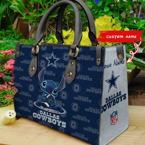 Dallas Cowboys Personalized Leather Hand Bag BB365